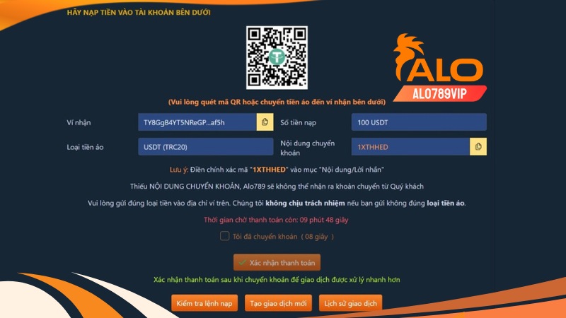 Alo789 Nhà Cái Nạp Rút USDT Uy Tín Dẫn Đầu Xu Thế Nhất